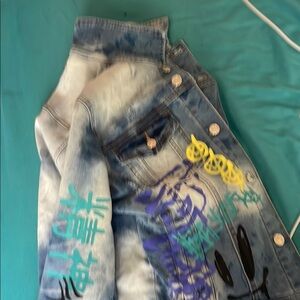 Artistic Blue Denim Jacket